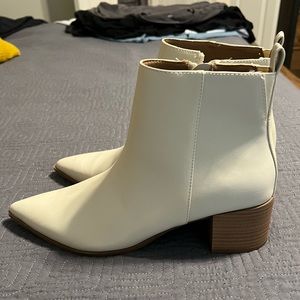 Bone colored booties
